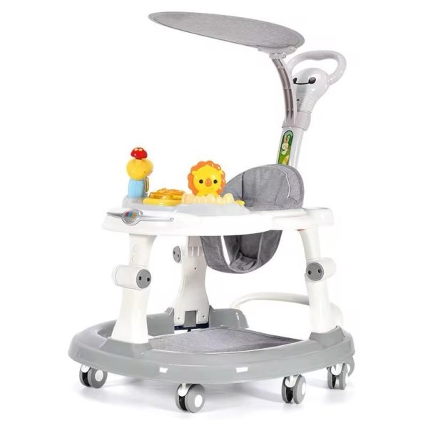 Cherry Baby Walker Lion – مشاية أطفال أنيقة بمظلة وألعاب ترفيهية لتحفيز التعلم المبكر