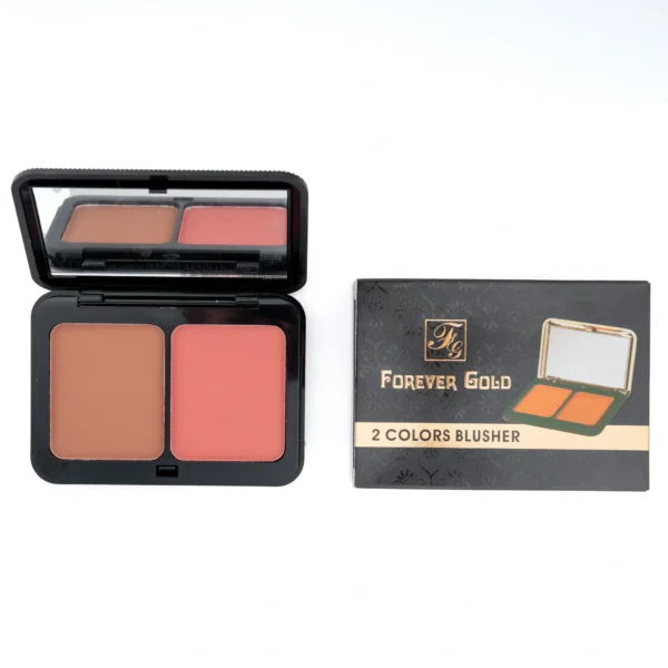 ⁦بلاشر - Forever Gold 2 Colors Blusher⁩ - الصورة ⁦2⁩