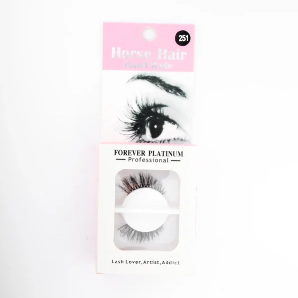 ⁦رموش شعر حصان صناعة يدوية - Forever Platinum Professional Horse Hair Lashes Hand Made⁩ - الصورة ⁦7⁩