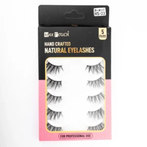 رموش شعر بشري طبيعي 5 أزواج - Max Touch Hand Ceafted Natural Eyelashes 5 Pairs
