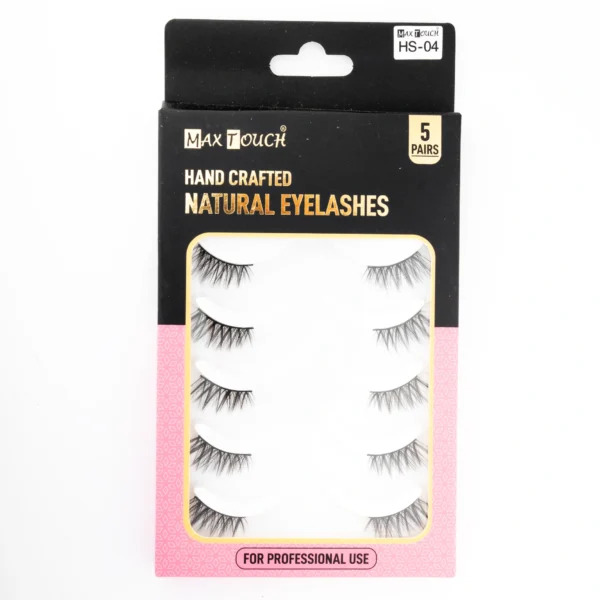 ⁦رموش شعر بشري طبيعي 5 أزواج - Max Touch Hand Ceafted Natural Eyelashes 5 Pairs⁩ - الصورة ⁦2⁩