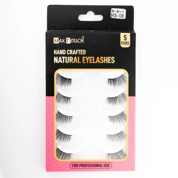 ⁦رموش شعر بشري طبيعي 5 أزواج - Max Touch Hand Ceafted Natural Eyelashes 5 Pairs⁩ - الصورة ⁦3⁩