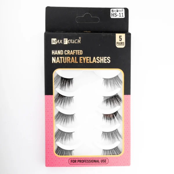⁦رموش شعر بشري طبيعي 5 أزواج - Max Touch Hand Ceafted Natural Eyelashes 5 Pairs⁩ - الصورة ⁦6⁩