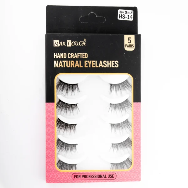 ⁦رموش شعر بشري طبيعي 5 أزواج - Max Touch Hand Ceafted Natural Eyelashes 5 Pairs⁩ - الصورة ⁦8⁩