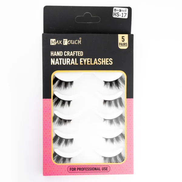 ⁦رموش شعر بشري طبيعي 5 أزواج - Max Touch Hand Ceafted Natural Eyelashes 5 Pairs⁩ - الصورة ⁦10⁩