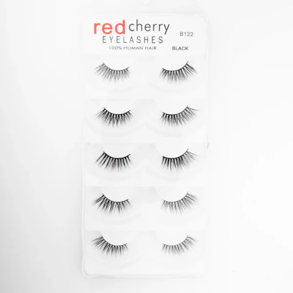 ⁦رموش شعر بشري طبيعي 100% 5 أزواج - Red Cherry 100% Human Hair 5 Pairs⁩ - الصورة ⁦5⁩