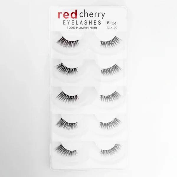 ⁦رموش شعر بشري طبيعي 100% 5 أزواج - Red Cherry 100% Human Hair 5 Pairs⁩ - الصورة ⁦6⁩