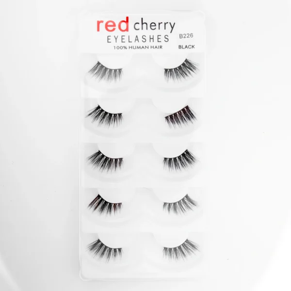 ⁦رموش شعر بشري طبيعي 100% 5 أزواج - Red Cherry 100% Human Hair 5 Pairs⁩ - الصورة ⁦9⁩