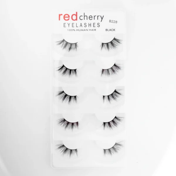 ⁦رموش شعر بشري طبيعي 100% 5 أزواج - Red Cherry 100% Human Hair 5 Pairs⁩ - الصورة ⁦11⁩