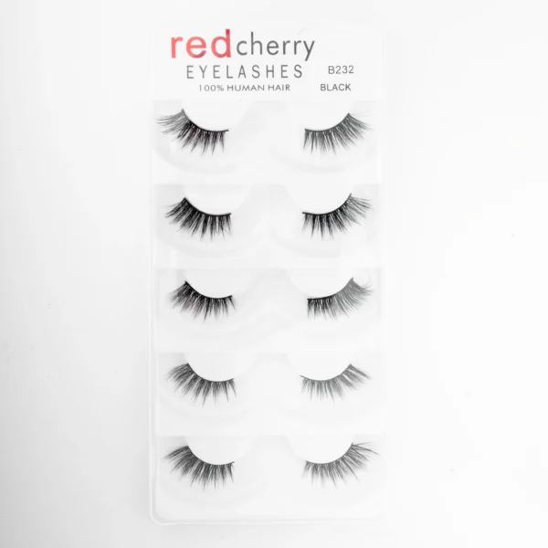 ⁦رموش شعر بشري طبيعي 100% 5 أزواج - Red Cherry 100% Human Hair 5 Pairs⁩ - الصورة ⁦15⁩