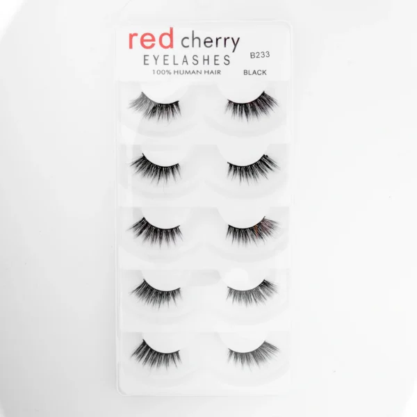 ⁦رموش شعر بشري طبيعي 100% 5 أزواج - Red Cherry 100% Human Hair 5 Pairs⁩ - الصورة ⁦16⁩