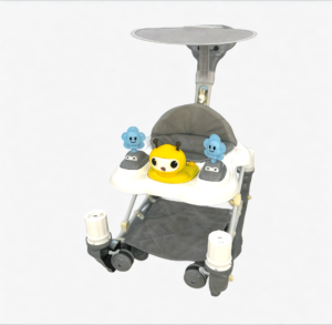 Bee Baby Walker – مشاية أطفال مرحة بشكل نحلة مع مظلة وألعاب ترفيهية لتشجيع الخطوات الأولى