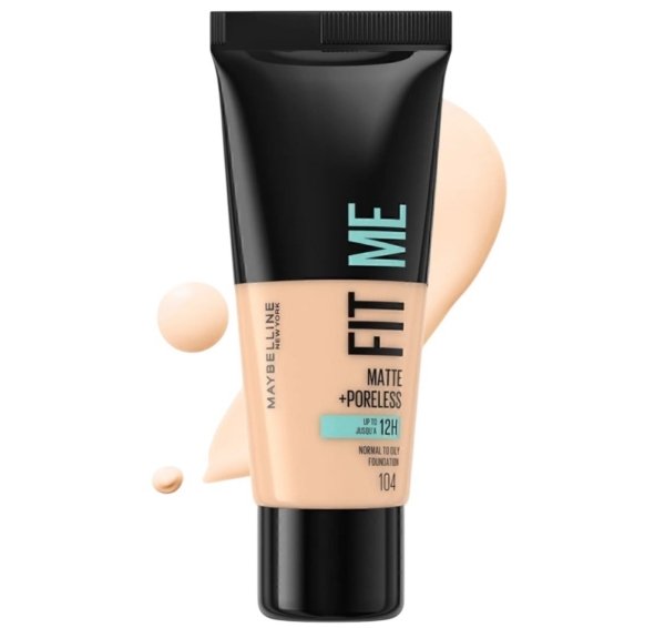 ⁦Maybelline فاونديشن fit me - 104 Ivory Ros 104⁩ - الصورة ⁦3⁩