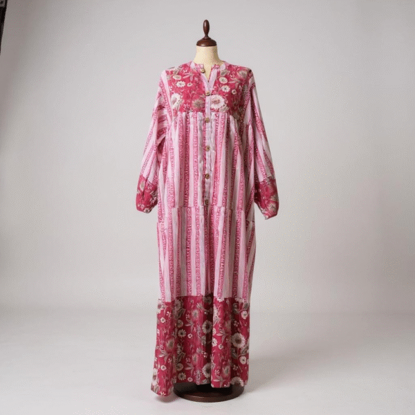 ⁦دراعة نسائي فري سايز خام قطن⁩ - الصورة ⁦2⁩