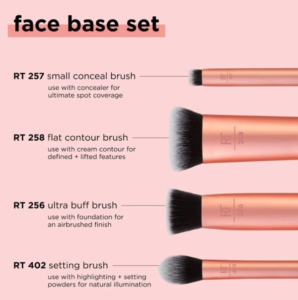 ⁦Real Techniques مجموعة 4 فرش مكياج⁩ - الصورة ⁦3⁩