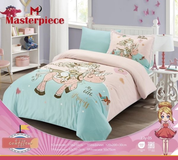 ⁦لحاف رسوم أطفال ماستربيس LILY بأشكال وديزاينات حديثة وألوان جذابة⁩ - الصورة ⁦5⁩