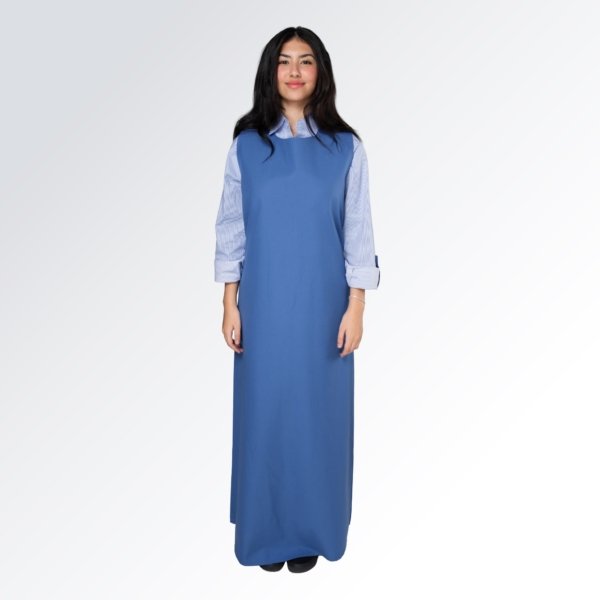⁦مريول مدرسة للمرحلة المتوسطة طويل - حفر وغولة دائرية⁩ - الصورة ⁦3⁩