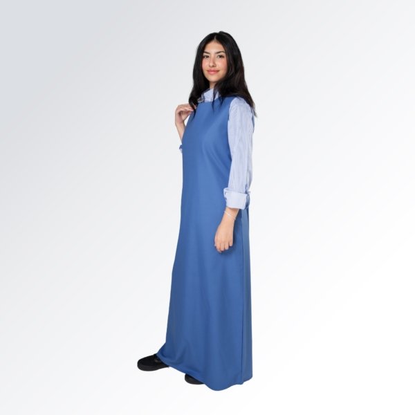 مريول مدرسة للمرحلة المتوسطة طويل - حفر وغولة دائرية