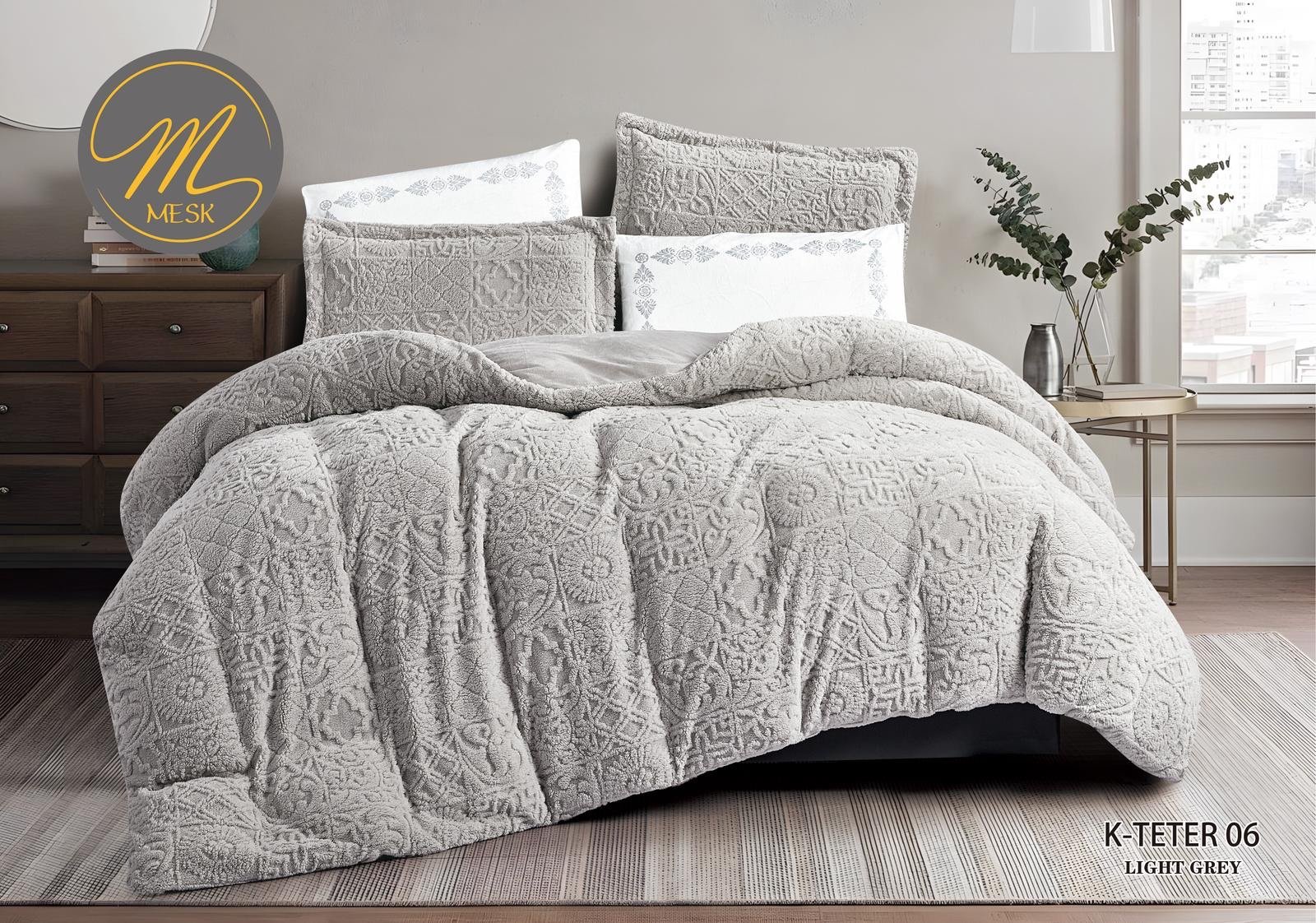 لحاف TETER مخمل ناعم بتصميم عصري وأنيق نفرين + نفر ونص لحاف TETER مخمل ناعم بتصميم عصري وأنيق نفرين + نفر ونص - الصورة 8